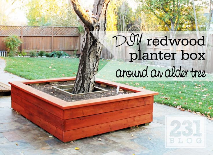 How To Make Wooden Planter Boxes for Trees?